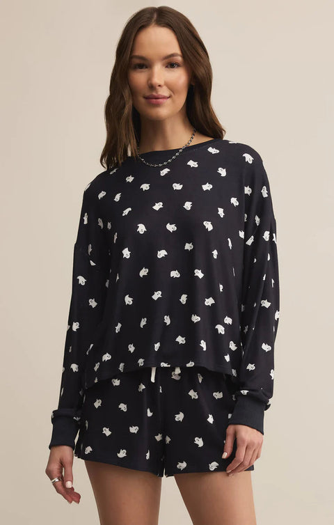 Z Supply Regan Ghost Long Sleeve Top
