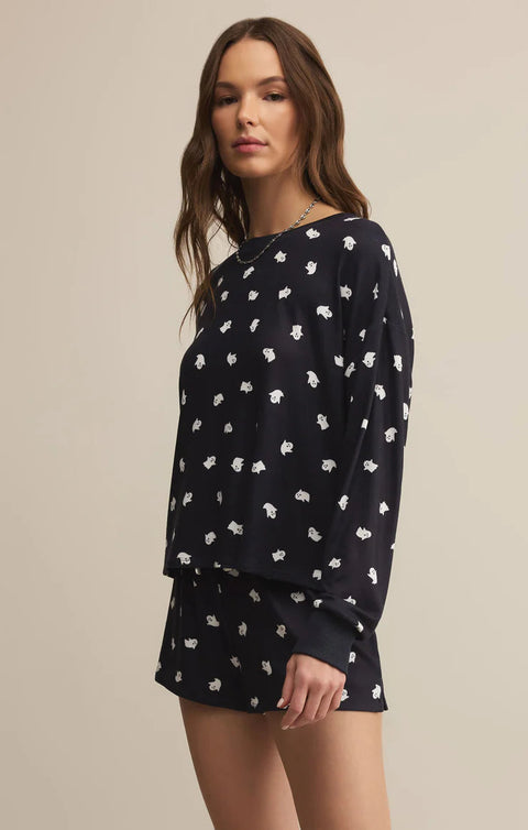 Z Supply Regan Ghost Long Sleeve Top