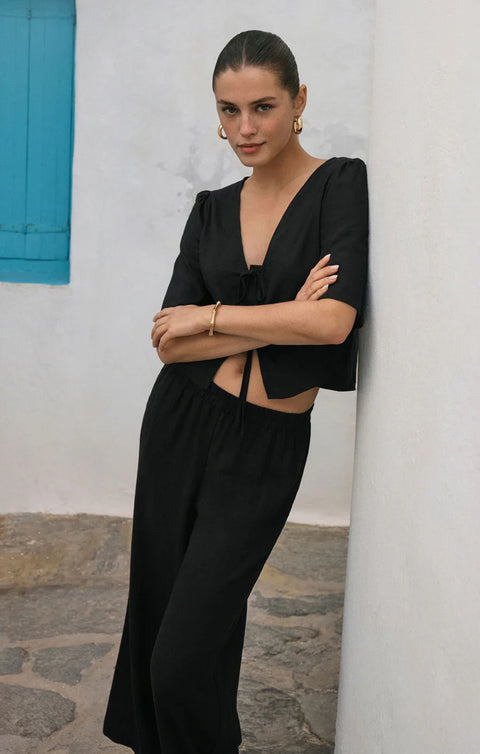 Z Supply La Belle Linen Top