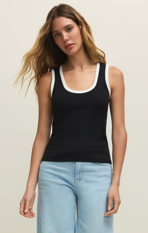 Z Supply Sirena Colour Block Rib Tank