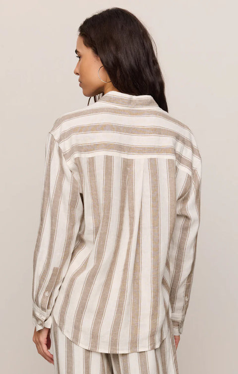 Z Supply Perfect Striped Button Up
