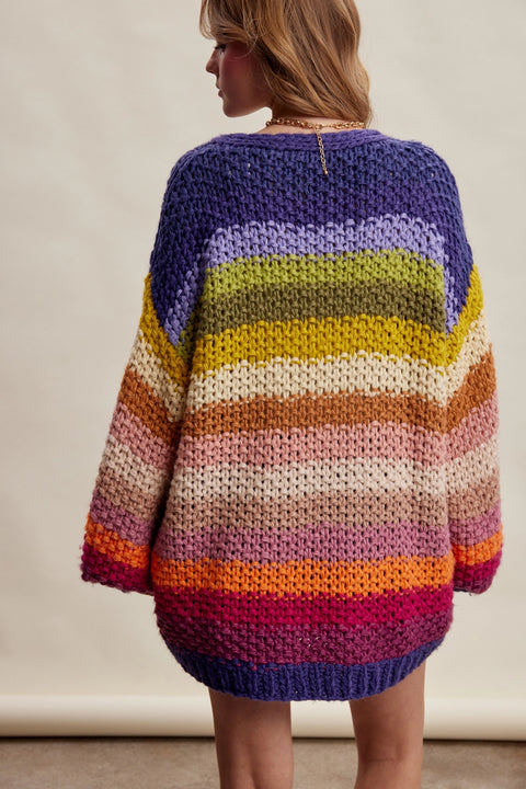 Good Mood Striped Cardigan - 2 Colours