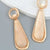 Tear Drop Drop - Gummy and Baroque Wrapped Molten Gold Earrings