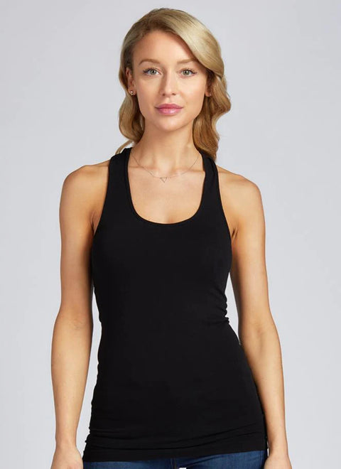 Bamboo Scoop Strap Tank Regular/Extended- 3 Colours