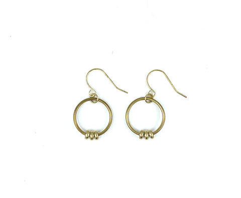 PURE Beaded Hoop Earrings- 2 Sizes