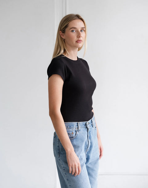 Brunette The Label Ribbed Tee