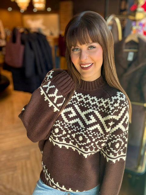 Brunette The Label Fair Isle Sweater- 2 Colours
