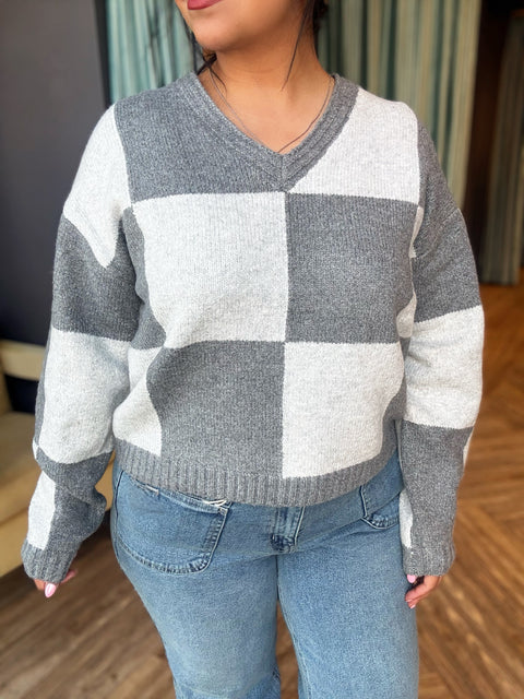 Dex Clara Colourblock Sweater - Extended Sizes