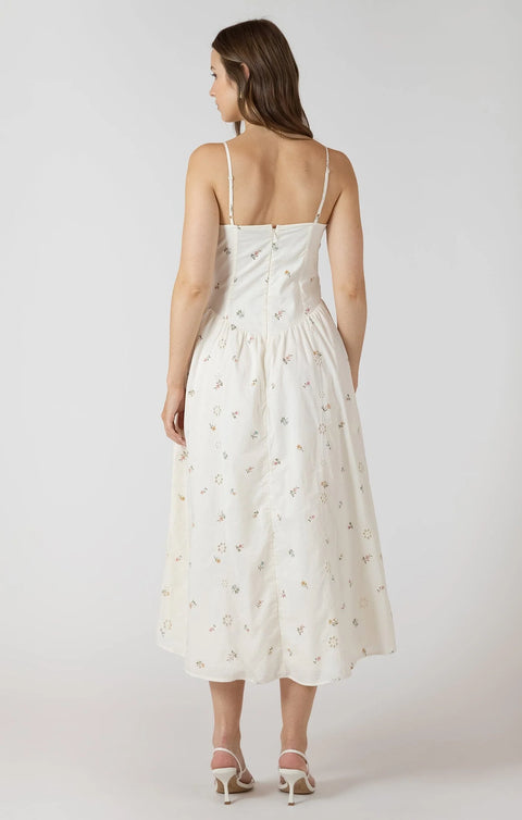Dex Blooming Eyelet Midi Dress