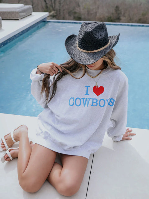 I Love Cowboys Sweatshirt