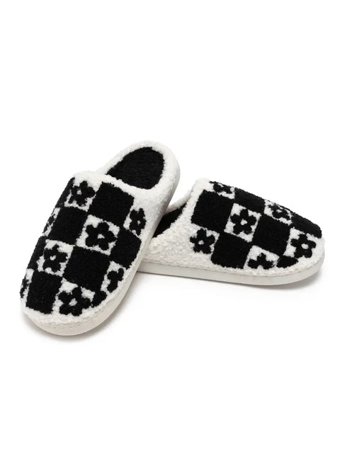 Checker Daisy Indoor/Outdoor Slippers