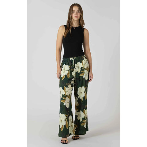 Dex Palm Blossom Wide Leg Pant- Extended Sizes