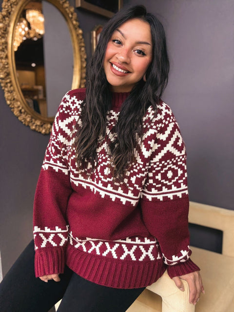 Brunette The Label Fair Isle Sweater- 2 Colours