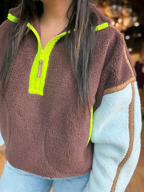 Free People Mountain High 1/2 Zip Fleece