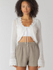 Room 34 Jordana Crochet Front Tie Cardigan- 2 Colours