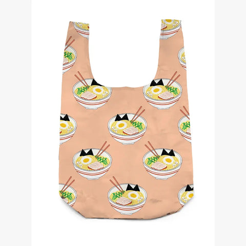 2-in-1 Bag Charm Reusable Shopping Bag- 8 Styles