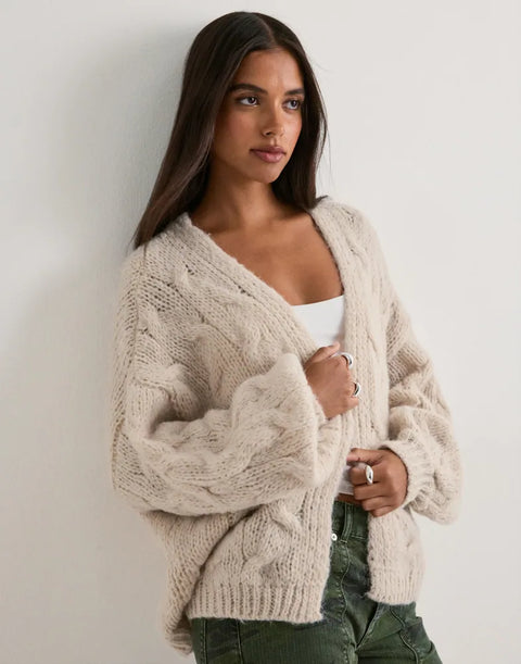 Vero Moda Maybe Open Cable Cardigan - 3 Colours