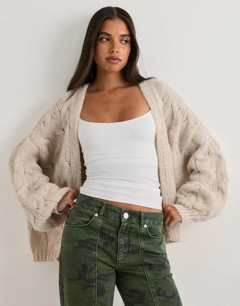 Vero Moda Maybe Open Cable Cardigan - 3 Colours