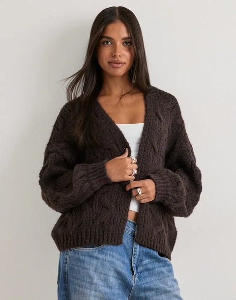 Vero Moda Maybe Open Cable Cardigan - 3 Colours