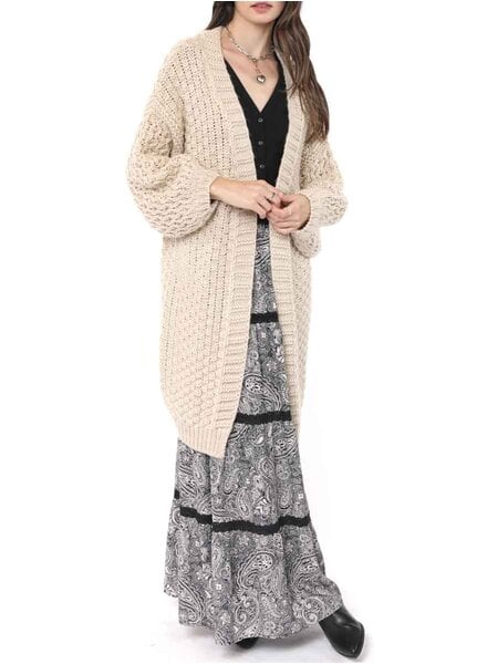 Sadie & Sage Iggy Hand Knit Open Cardigan