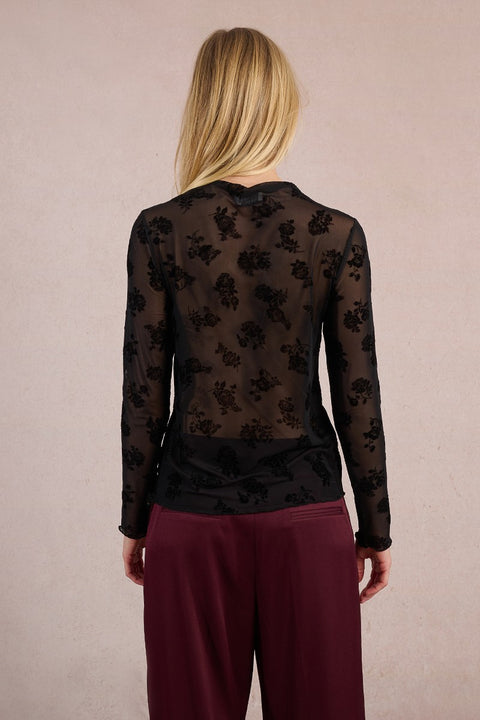 Molly Bracken Sicily Sheer Floral Top