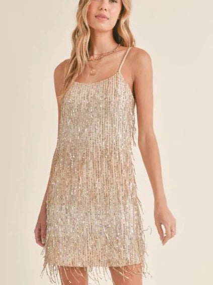 Sadie & Sage Light Up Sequin Mini Dress
