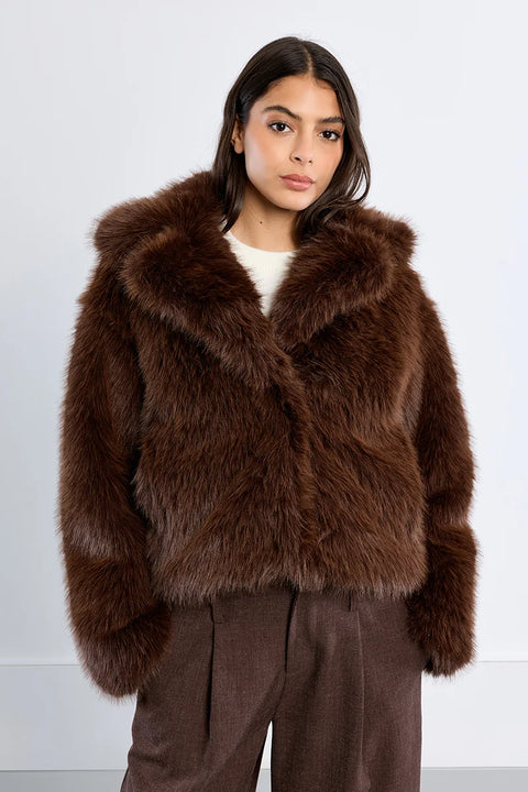 Molly Bracken Kodiak Faux Fur Jacket