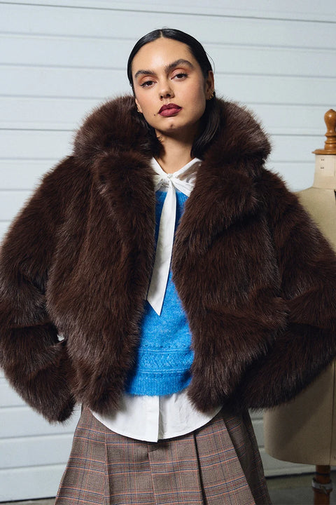 Molly Bracken Kodiak Faux Fur Jacket