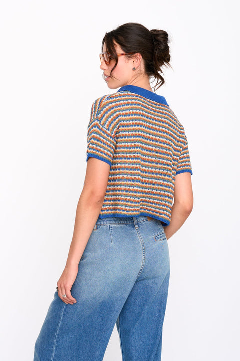 24Colours Lisa Striped Knit Top