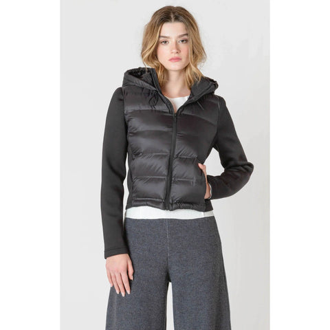 Room 34 Leah Mixed Puffer Jacket