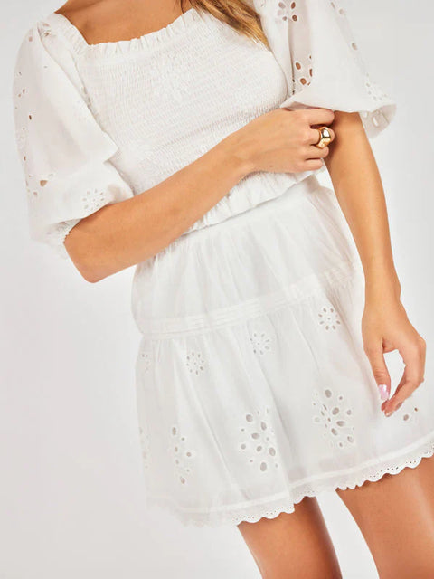 Sadie & Sage Bloomfield Smocked Top