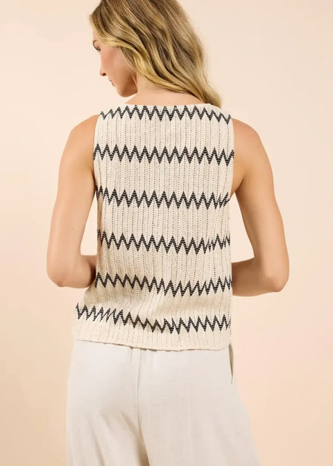 Way Out Zig Zag Top