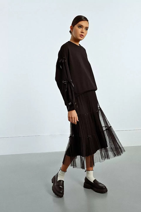 Molly Bracken Tulle & Bow Skirt