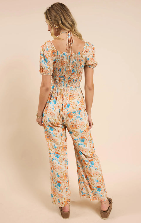 Sonoma Ruched Bust Jumpsuit w/ Ties