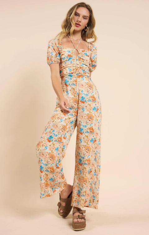 Sonoma Ruched Bust Jumpsuit w/ Ties