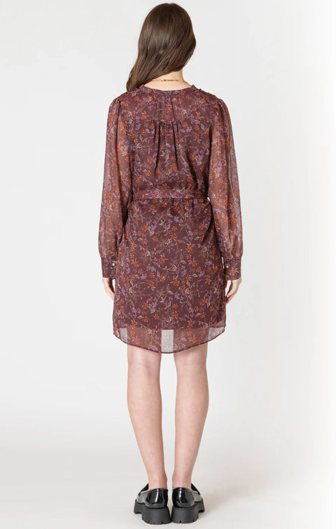 Dex Belted Button Detail Mini Dress
