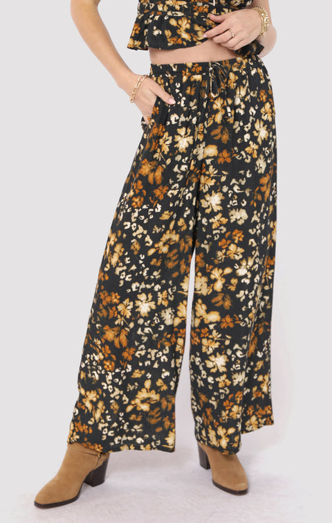 Sadie & Sage With Ease Printed Wide Leg Pant