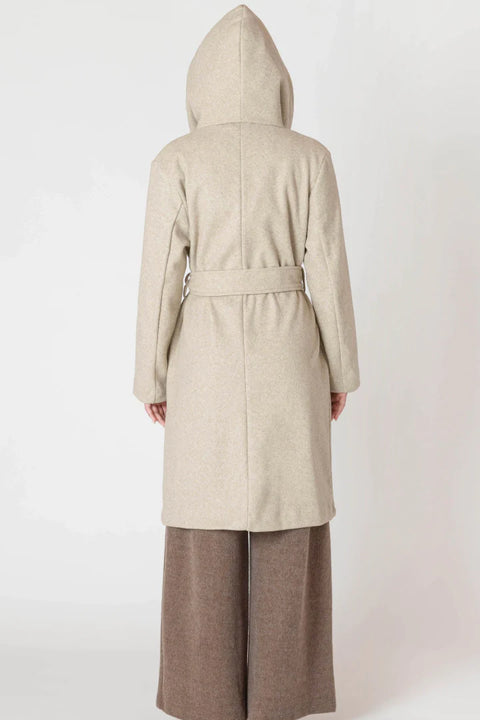 Room 34 Anna Belted Hooded Coat