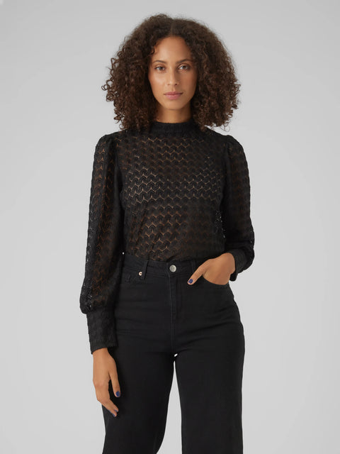 Vero Moda Becca LS Lace Top- 3 Colours
