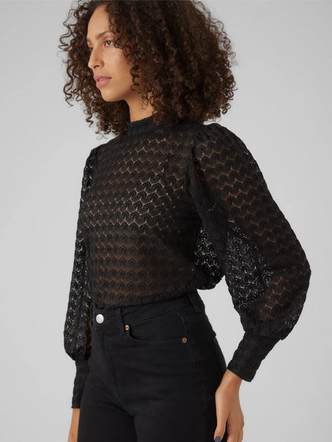 Vero Moda Becca LS Lace Top- 3 Colours
