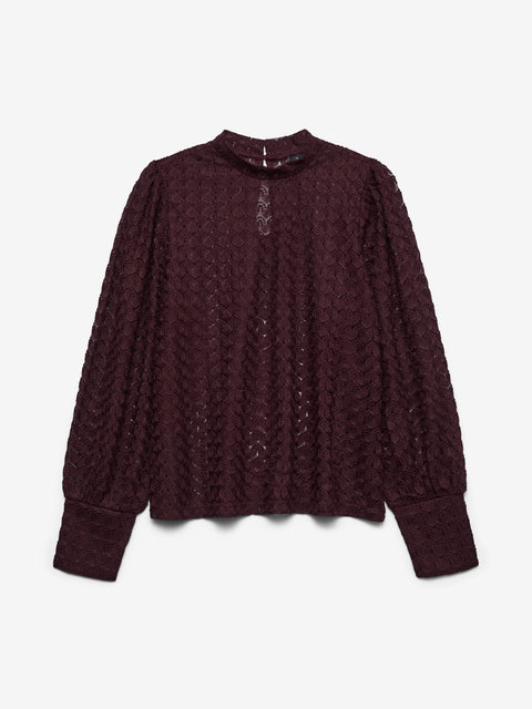 Vero Moda Becca LS Lace Top- 3 Colours
