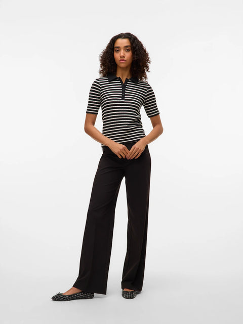 Vero Moda Texas Mid Rise Trouser- 2 Colours + Lengths